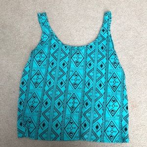 Patterned Crop Top